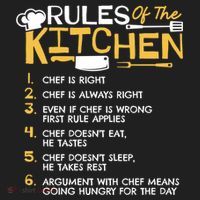 Rules Of The Kitchen Culinary Restaurant Chef Cooking Funny Gift Hat thumb 2