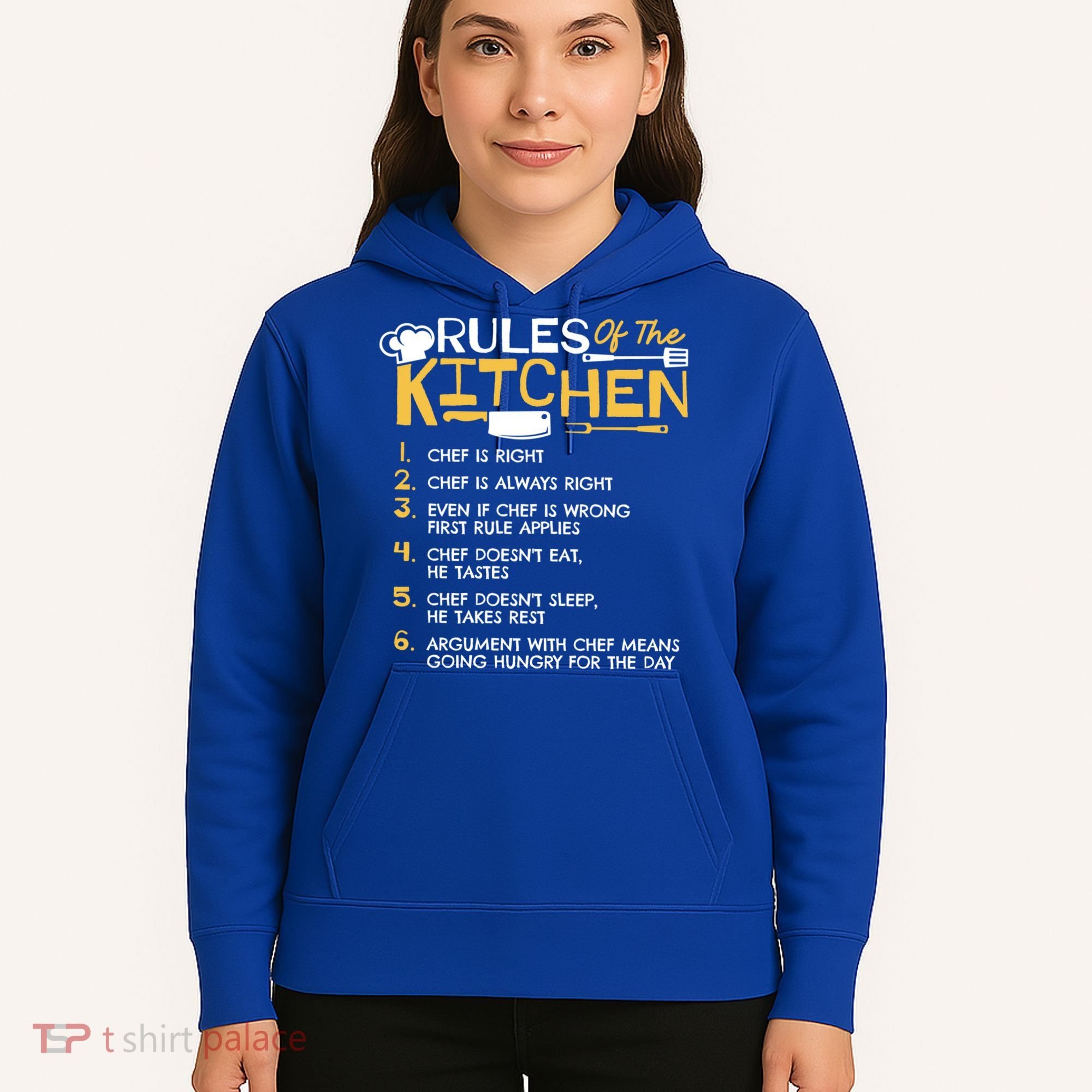 Rules Of The Kitchen Culinary Restaurant Chef Cooking Funny Gift Hoodie