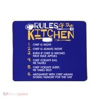 Rules Of The Kitchen Culinary Restaurant Chef Cooking Funny Gift Mousepad thumb 0