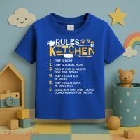 Rules Of The Kitchen Culinary Restaurant Chef Cooking Funny Gift Toddler T-Shirt thumb 3