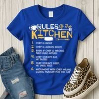 Rules Of The Kitchen Culinary Restaurant Chef Cooking Funny Gift Women's T-Shirt thumb 3