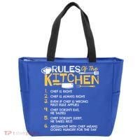 Rules Of The Kitchen Culinary Restaurant Chef Cooking Funny Gift Tote Bag thumb 0