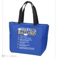 Rules Of The Kitchen Culinary Restaurant Chef Cooking Funny Gift Tote Bag thumb 3