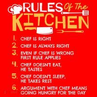 Rules Of The Kitchen Culinary Restaurant Chef Cooking Funny Gift Santa Hat thumb 1