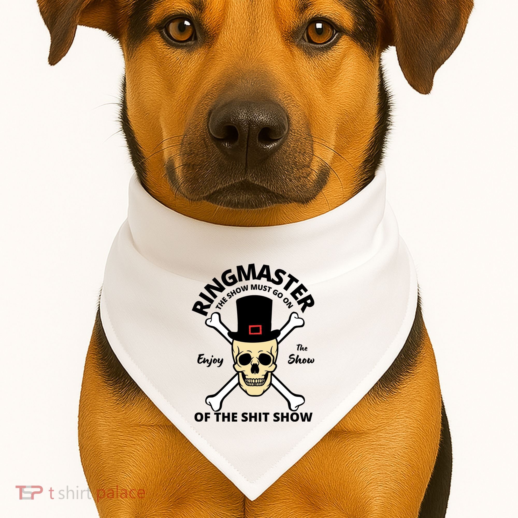 Ringmaster Of The Shit Show USA-Made Doggie Bandana