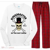 Ringmaster Of The Shit Show Long Sleeve Pajama Set thumb 0