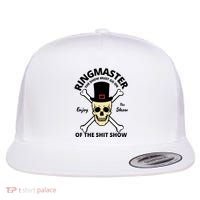 Ringmaster Of The Shit Show Flat Bill Trucker Hat thumb 0