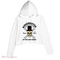 Ringmaster Of The Shit Show Crop Fleece Hoodie thumb 0