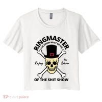 Ringmaster Of The Shit Show Women's Crop Top Tee thumb 0