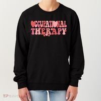 Retro Occupational Therapy Therapist Valentine's Day Therapist OT Women's Sweatshirt thumb 0