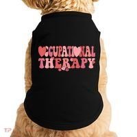 Retro Occupational Therapy Therapist Valentine's Day Therapist OT Doggie Tank thumb 0