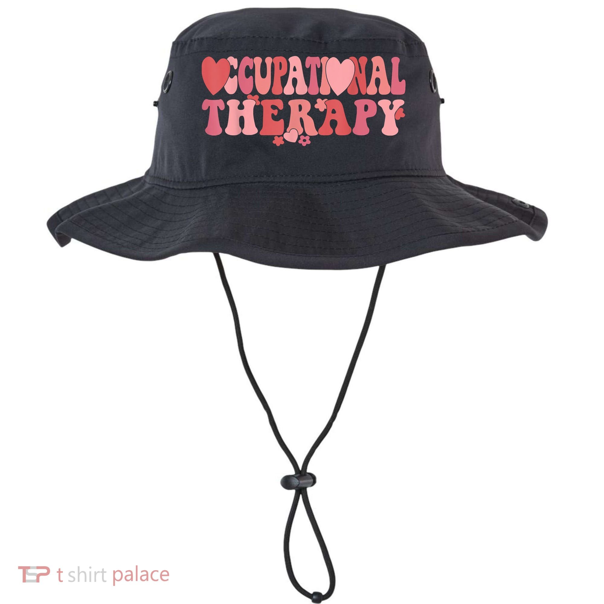 Retro Occupational Therapy Therapist Valentine's Day Therapist OT Bucket Hat