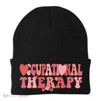Retro Occupational Therapy Therapist Valentine's Day Therapist OT Beanie thumb 0