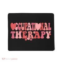 Retro Occupational Therapy Therapist Valentine's Day Therapist OT Mousepad thumb 0