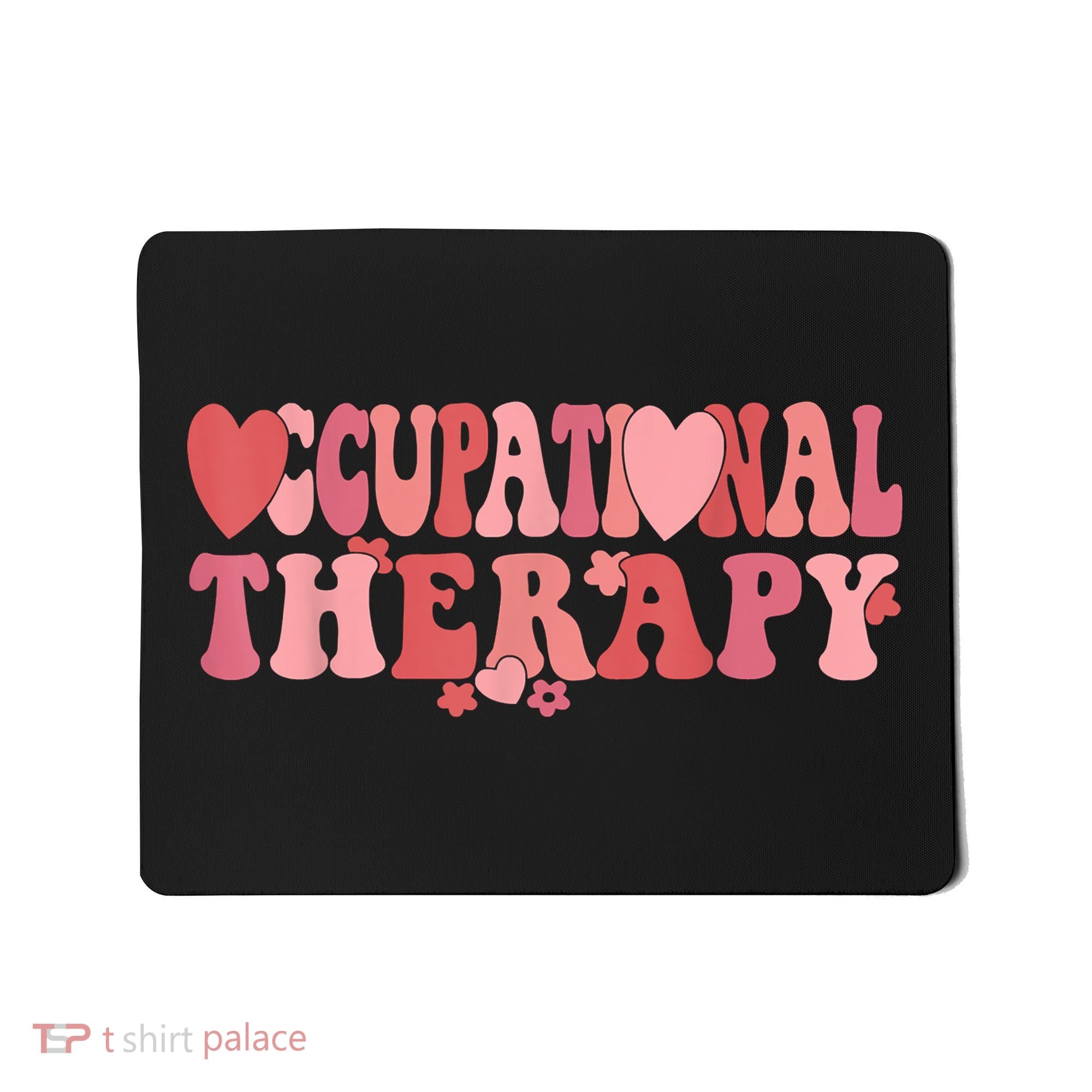 Retro Occupational Therapy Therapist Valentine's Day Therapist OT Mousepad
