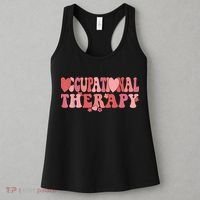 Retro Occupational Therapy Therapist Valentine's Day Therapist OT Women's Tank Top thumb 3