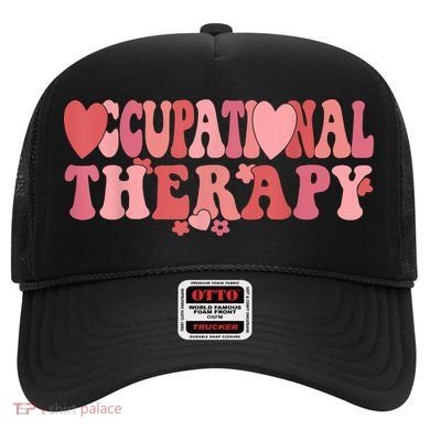 Retro Occupational Therapy Therapist Valentine's Day Therapist OT Hat