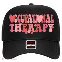 Retro Occupational Therapy Therapist Valentine's Day Therapist OT Hat thumb 0