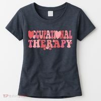 Retro Occupational Therapy Therapist Valentine's Day Therapist OT Women's T-Shirt thumb 0