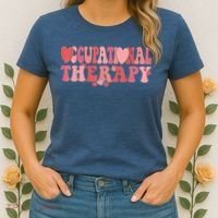 Retro Occupational Therapy Therapist Valentine's Day Therapist OT Women's T-Shirt thumb 2