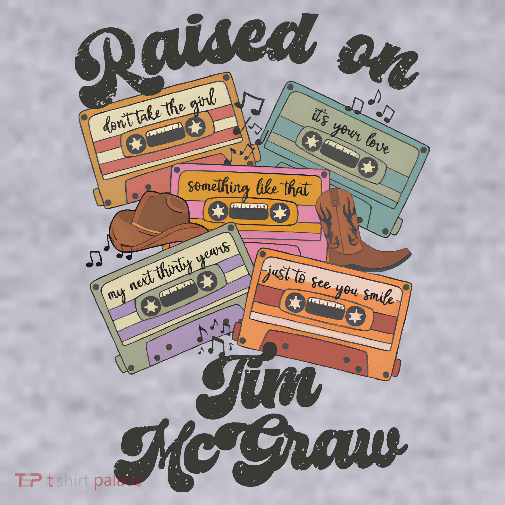 Raised On Tim Mcgraw Retro Cassette Tape Women's Sweatshirt