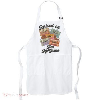 Raised On Tim Mcgraw Retro Cassette Tape Apron
