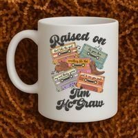 Raised On Tim Mcgraw Retro Cassette Tape Coffee Mug thumb 2