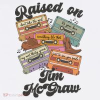 Raised On Tim Mcgraw Retro Cassette Tape Beanie thumb 2