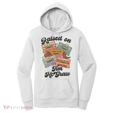 Raised On Tim Mcgraw Retro Cassette Tape Women's Hoodie