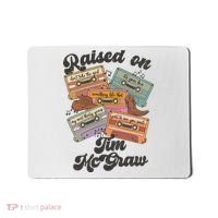 Raised On Tim Mcgraw Retro Cassette Tape Mousepad thumb 0
