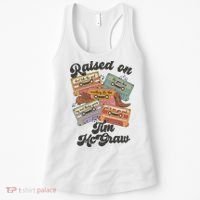 Raised On Tim Mcgraw Retro Cassette Tape Women's Tank Top thumb 0