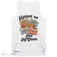 Raised On Tim Mcgraw Retro Cassette Tape Tank Top thumb 0