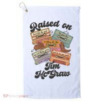 Raised On Tim Mcgraw Retro Cassette Tape Golf Towel thumb 0