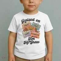 Raised On Tim Mcgraw Retro Cassette Tape Toddler T-Shirt thumb 2