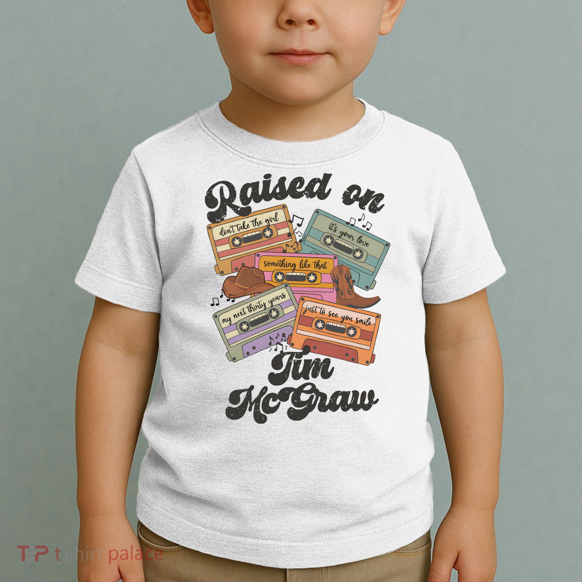 Raised On Tim Mcgraw Retro Cassette Tape Toddler T-Shirt