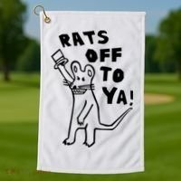 Rats Off To Ya! Golf Towel thumb 1