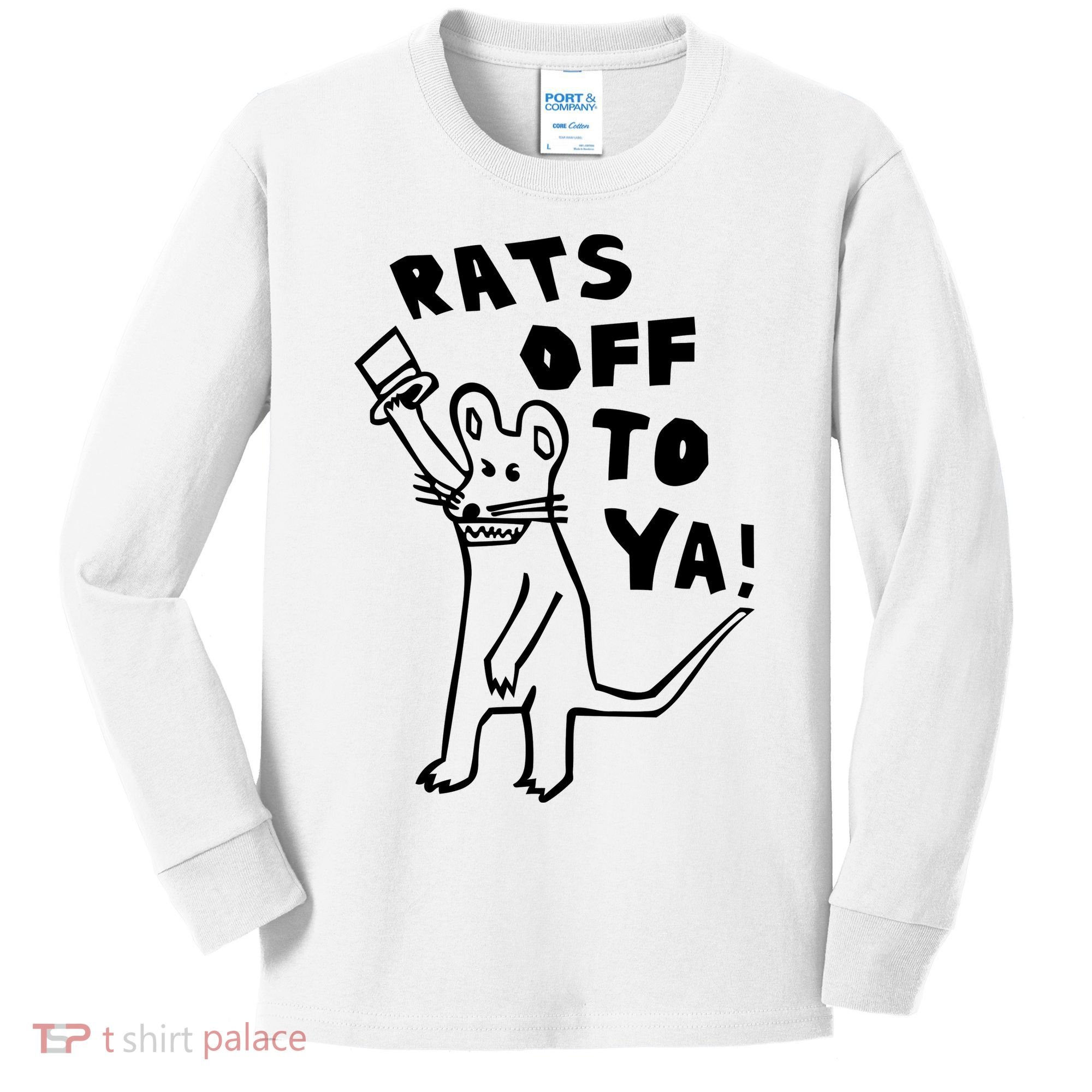 Rats Off To Ya! Kids Long Sleeve Shirt