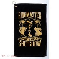 Ringmaster Of This Shitshow Elephant Circus Golf Towel thumb 0