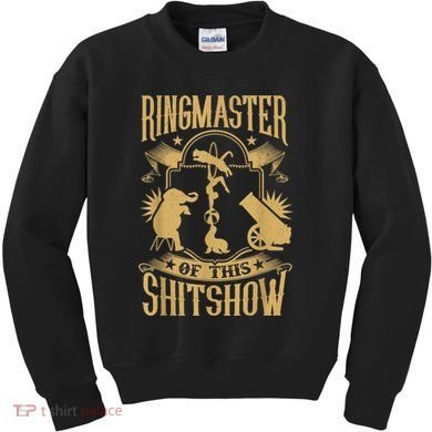 Ringmaster Of This Shitshow Elephant Circus Kids Sweatshirt
