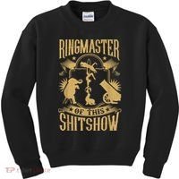Ringmaster Of This Shitshow Elephant Circus Kids Sweatshirt thumb 0