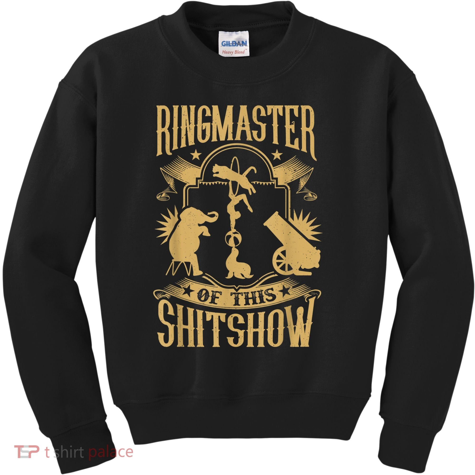 Ringmaster Of This Shitshow Elephant Circus Kids Sweatshirt