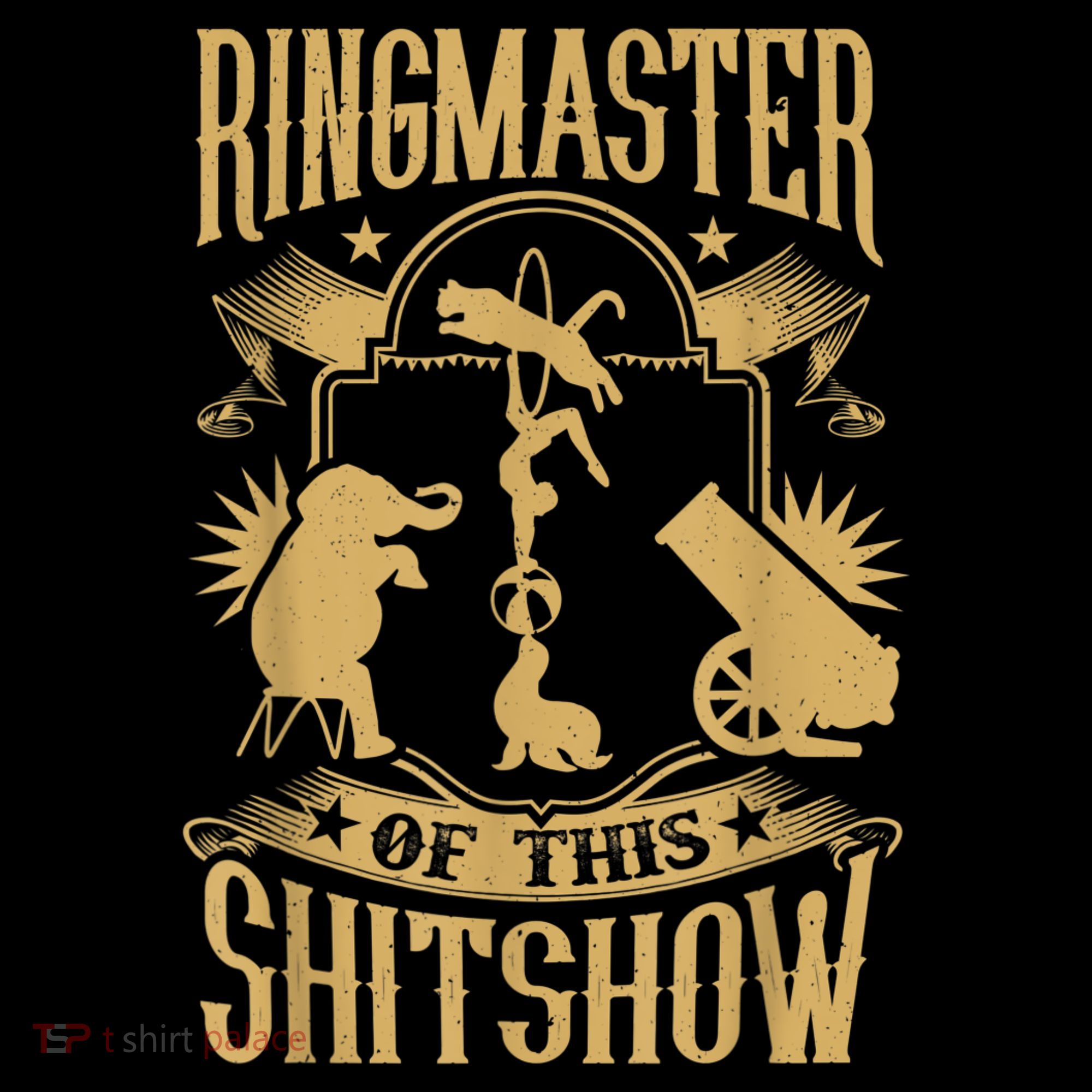Ringmaster Of This Shitshow Elephant Circus Kids T-Shirt