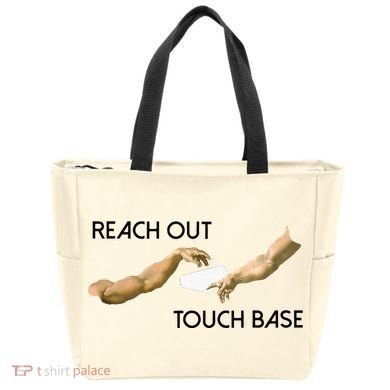 Reach Out Touch Base Tech Jargonslang Tote Bag