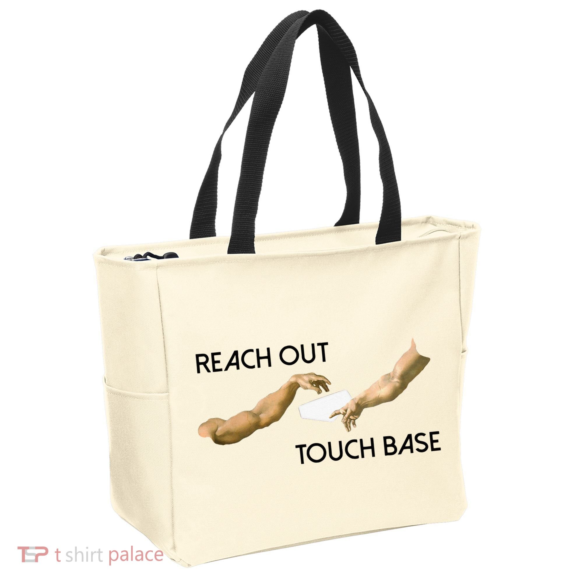 Reach Out Touch Base Tech Jargonslang Tote Bag