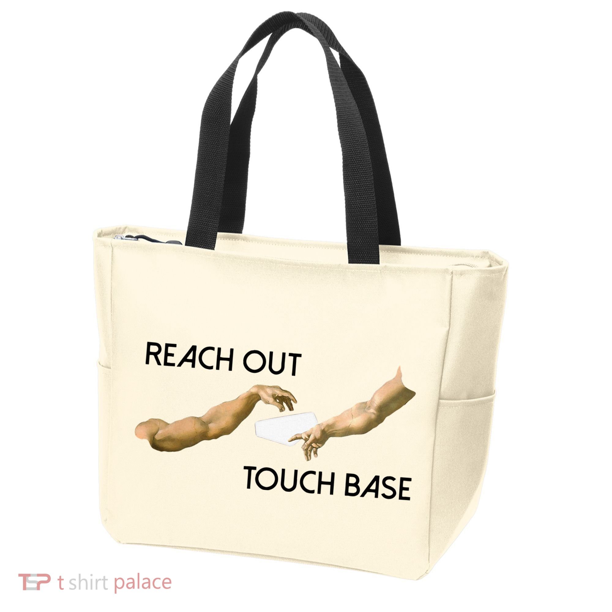 Reach Out Touch Base Tech Jargonslang Tote Bag
