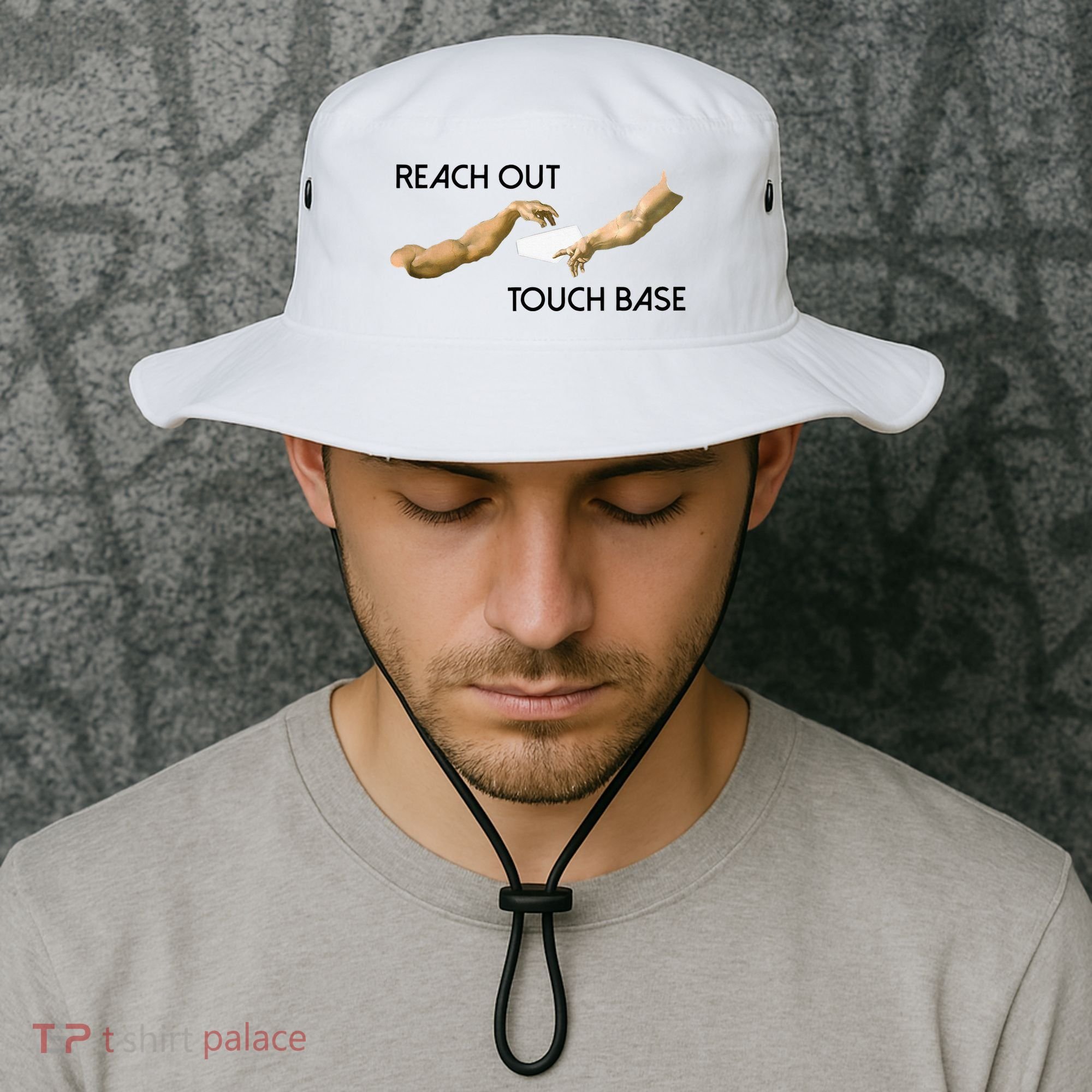 Reach Out Touch Base Tech Jargonslang Bucket Hat