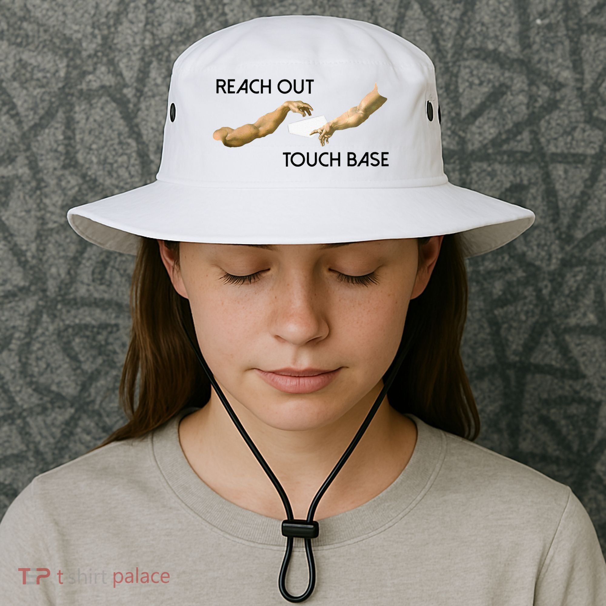 Reach Out Touch Base Tech Jargonslang Bucket Hat