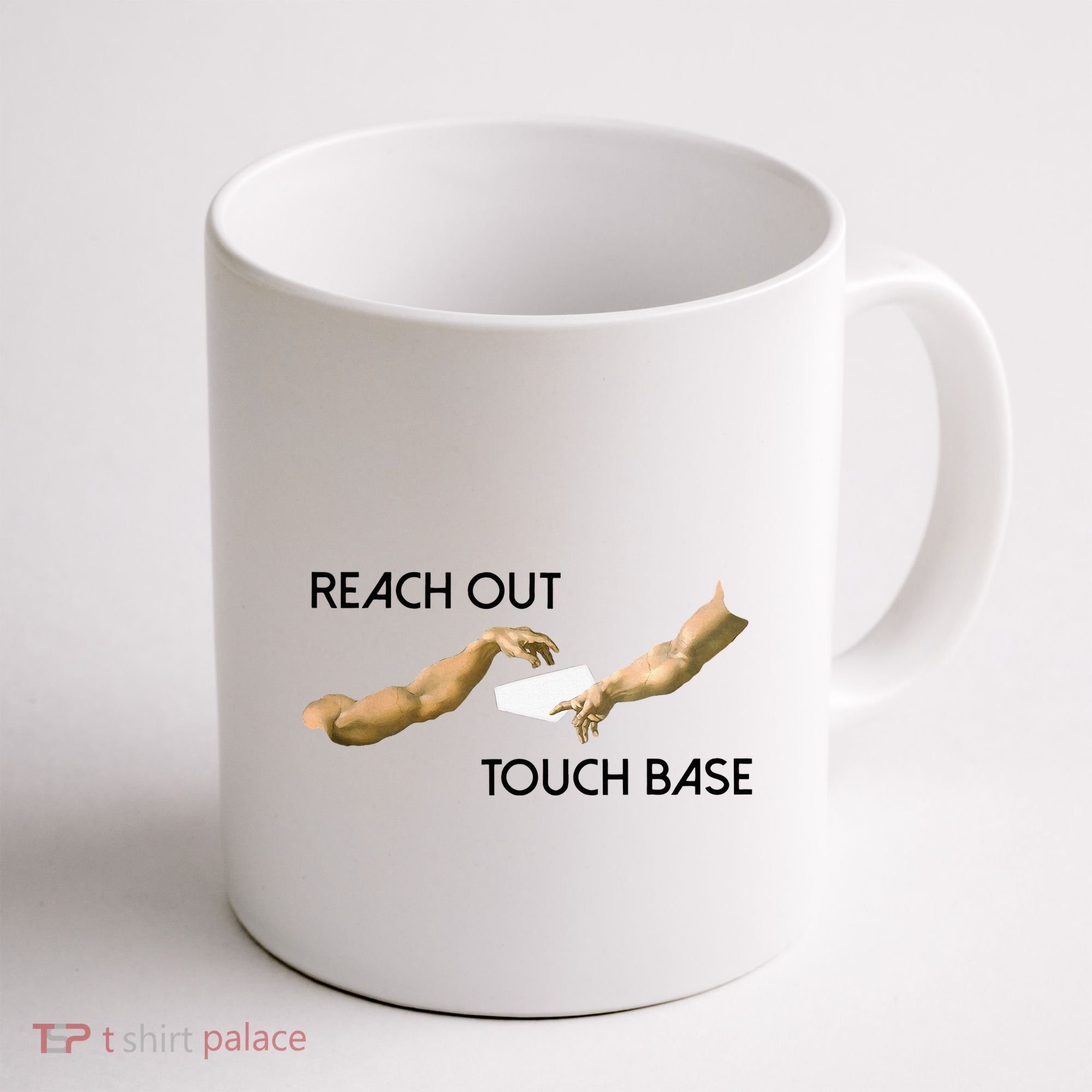 Reach Out Touch Base Tech Jargonslang Coffee Mug