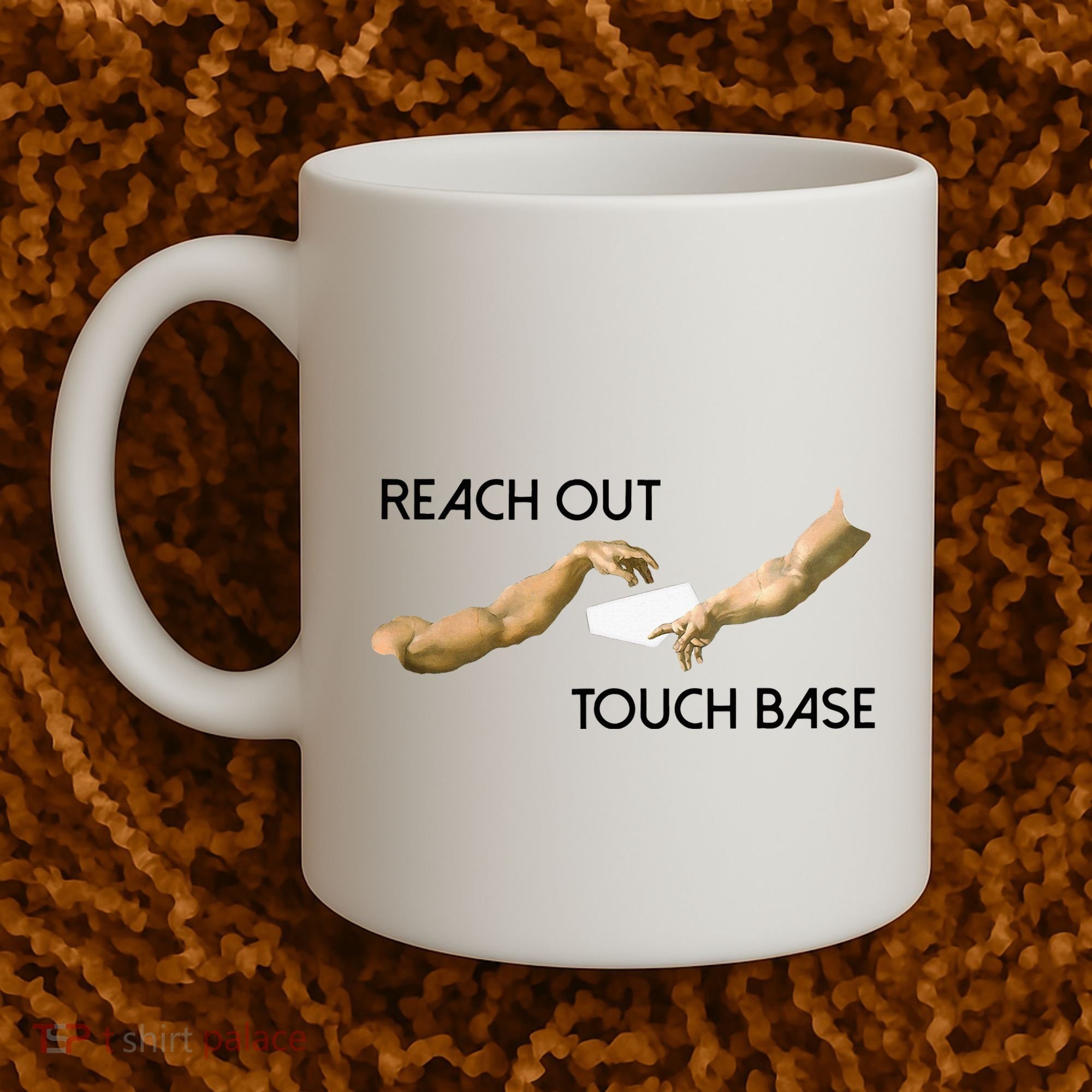 Reach Out Touch Base Tech Jargonslang Coffee Mug