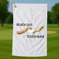 Reach Out Touch Base Tech Jargonslang Golf Towel thumb 1